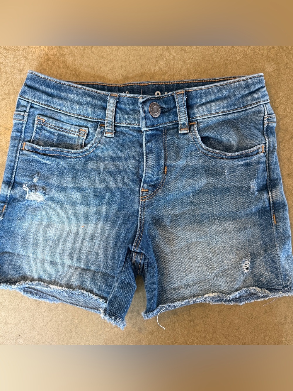 Gap Kids Light Blue Distressed Denim Shorts